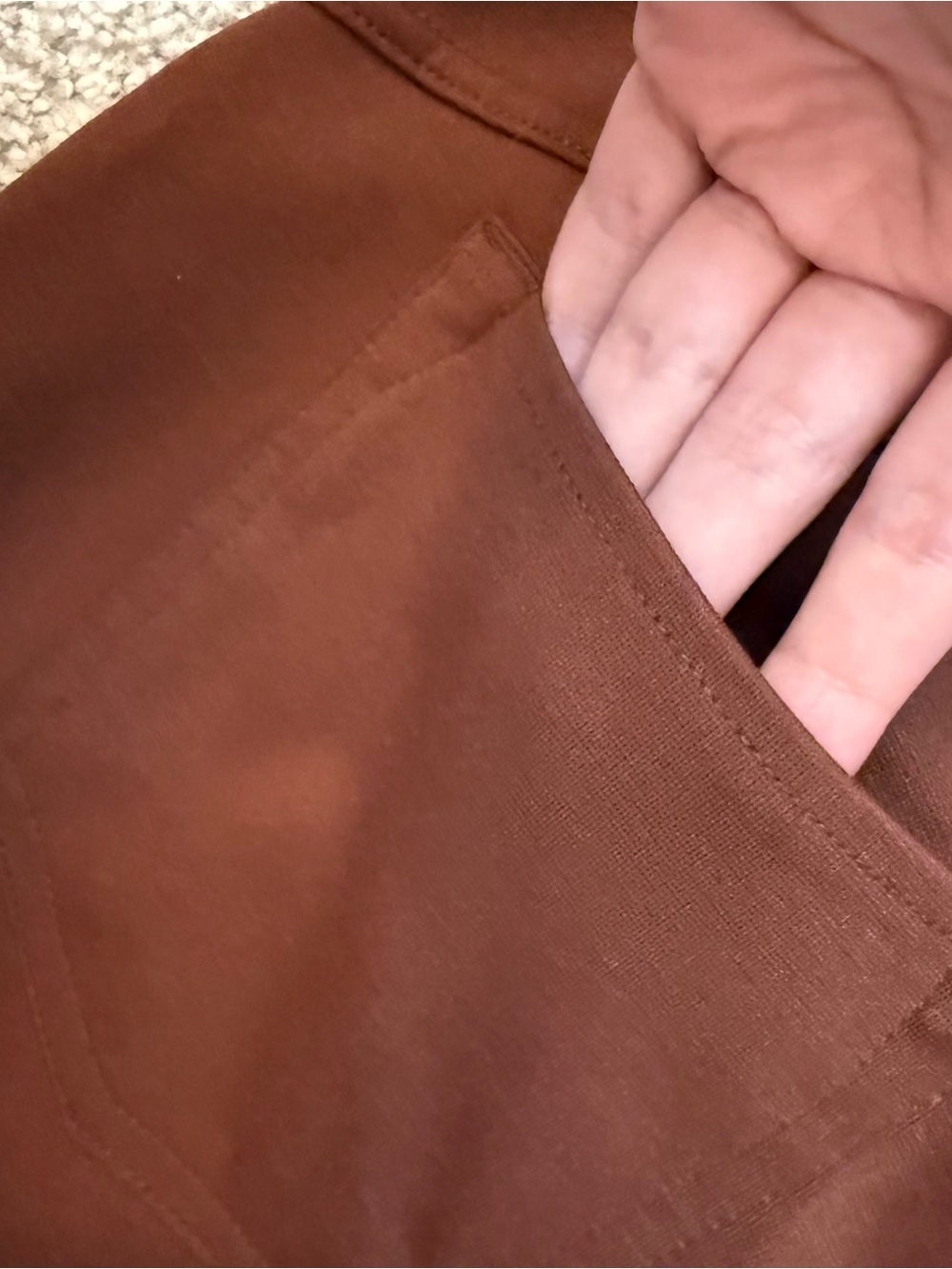 Simply Vera Vera Wang Skinny Pants L Rust
Brown Stretch Work Pants NWOT - Picture 7 of 11